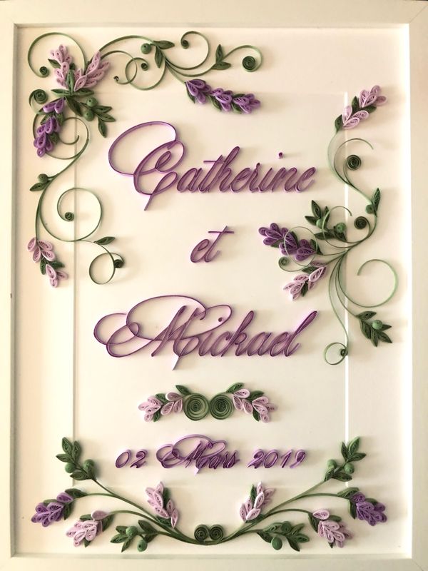 Tranh Quilling tên CDCR
